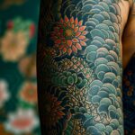 Tatouage japonais mettant en avant l'art d'Irezumi