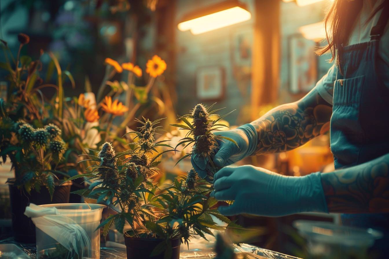 Tatoueur en pleine création sur une peau tatouée